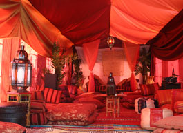 typical marquee setup